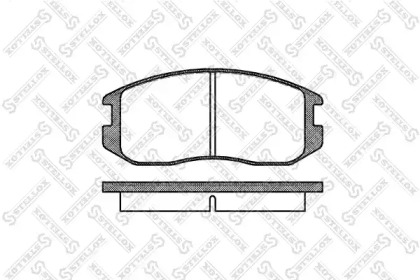 Комплект тормозных колодок STELLOX 368 000-SX